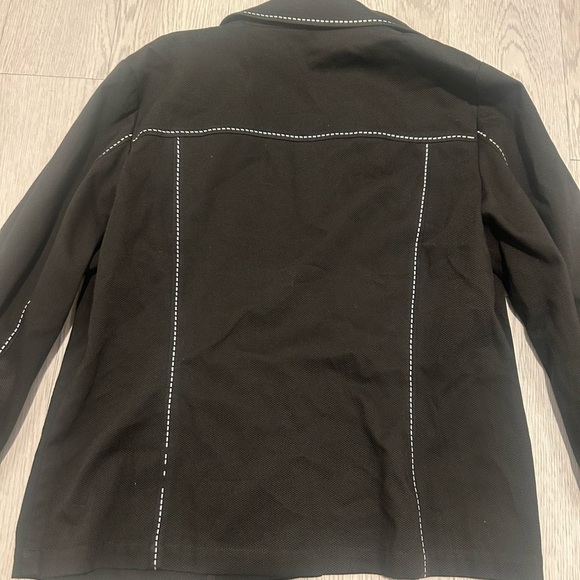 St. John Sport Soft Denim Jacket Size L - Picture 3 of 8